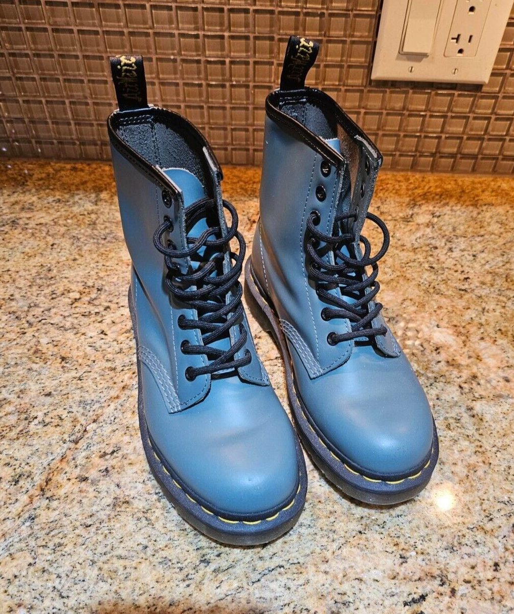 Dr Martens The Original Teal Boots Size 5 Eur 37 New | eBay