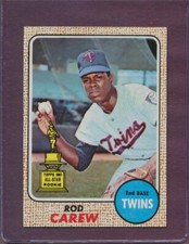 1968 Topps Rod Carew #80 HOF Minnesota Twins MINT Nice Centering