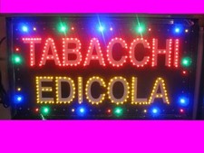 INSEGNA A LED CON SCRITTO TABACCHI EDICOLA  65x35