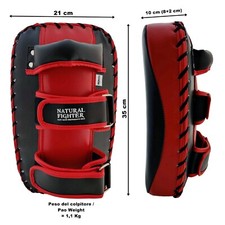 colpitore pao thai pad pelle curvo pesante scudo maestro mma muay thai kick boxe