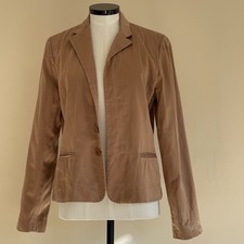 Ralph Lauren Jacket Coat Black Label Silk Caramel Brown Summer Authentic Uk 8/10