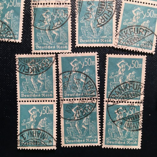 Germany Stamp #228, Used 50c greenish blue 1922-23 SCV $115.00 Lot Of 135 Stamps - Picture 10 of 11