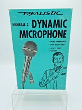 Realistic Highball 2 Dynamic Microphone In Box With Stand 1/4 33-985 Japan