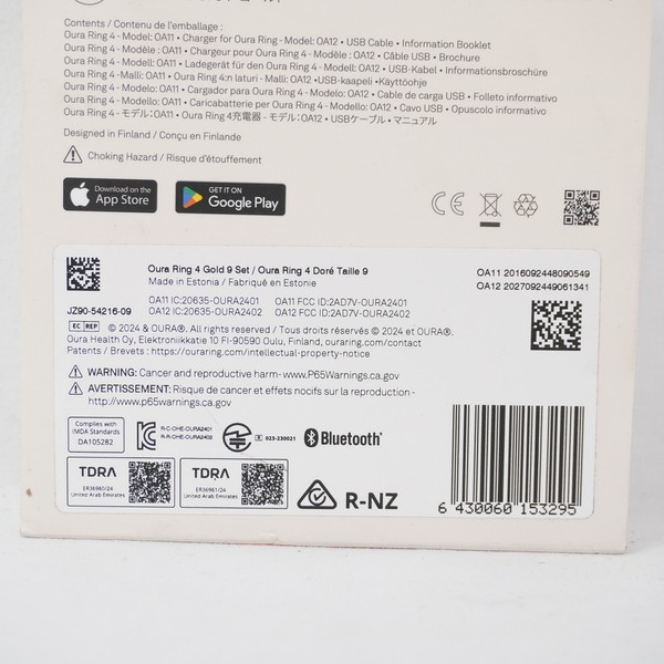 Alternate view of Oura Ring Activity, Health, Sleep Tracker Gold Size (jz90-54216-09)