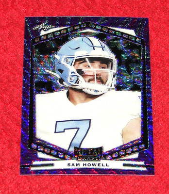 SAM HOWELL EAGLES COMMANDERS 2022 LEAF METAL DRAFT PURPLE WAVE #PSH1 (KS1216)