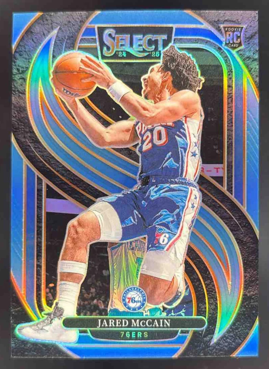 2024-25 Panini Select Premier Light Blue Prizm #184 Jared McCain RC /299