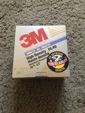 Vintage 10 3M IBM Formatted High Density DS HD 3.5 inch Diskettes New Sealed