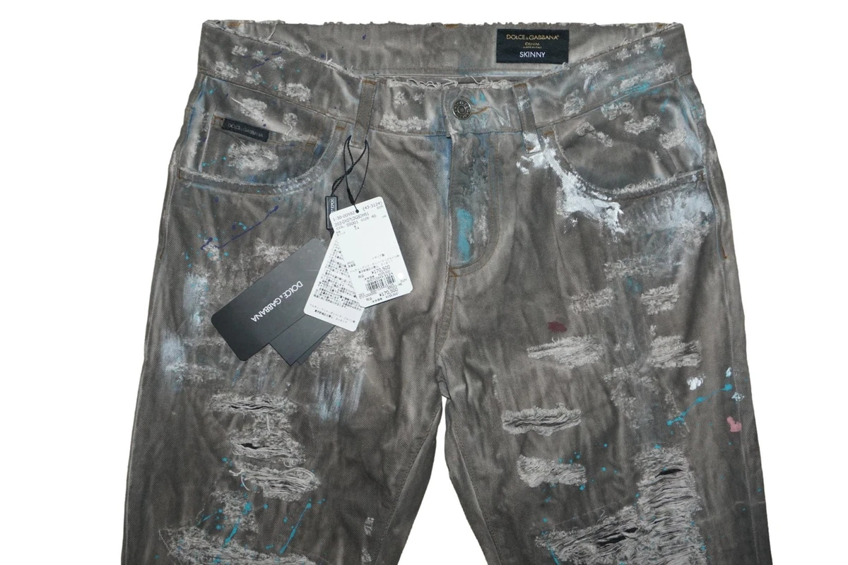 Dolce&Gabbana Grey Jeans for Men for sale | eBay UK