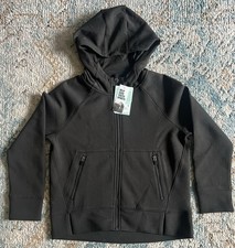 DSG Sport Fleece Full Zip Hoodie Girls MediumBlack Zip Pockets Sweatshirt Jacket