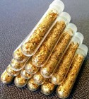 Lot 5 x Genuine 24K Gold Flakes – 5ml Clear Tube – Pure Gold Leaf Chips Flakes — photo 3