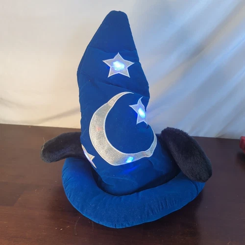 Disneyland Parks Light Up Mickey Mouse Fantasia Sorcerer's Apprentice Hat Adult 