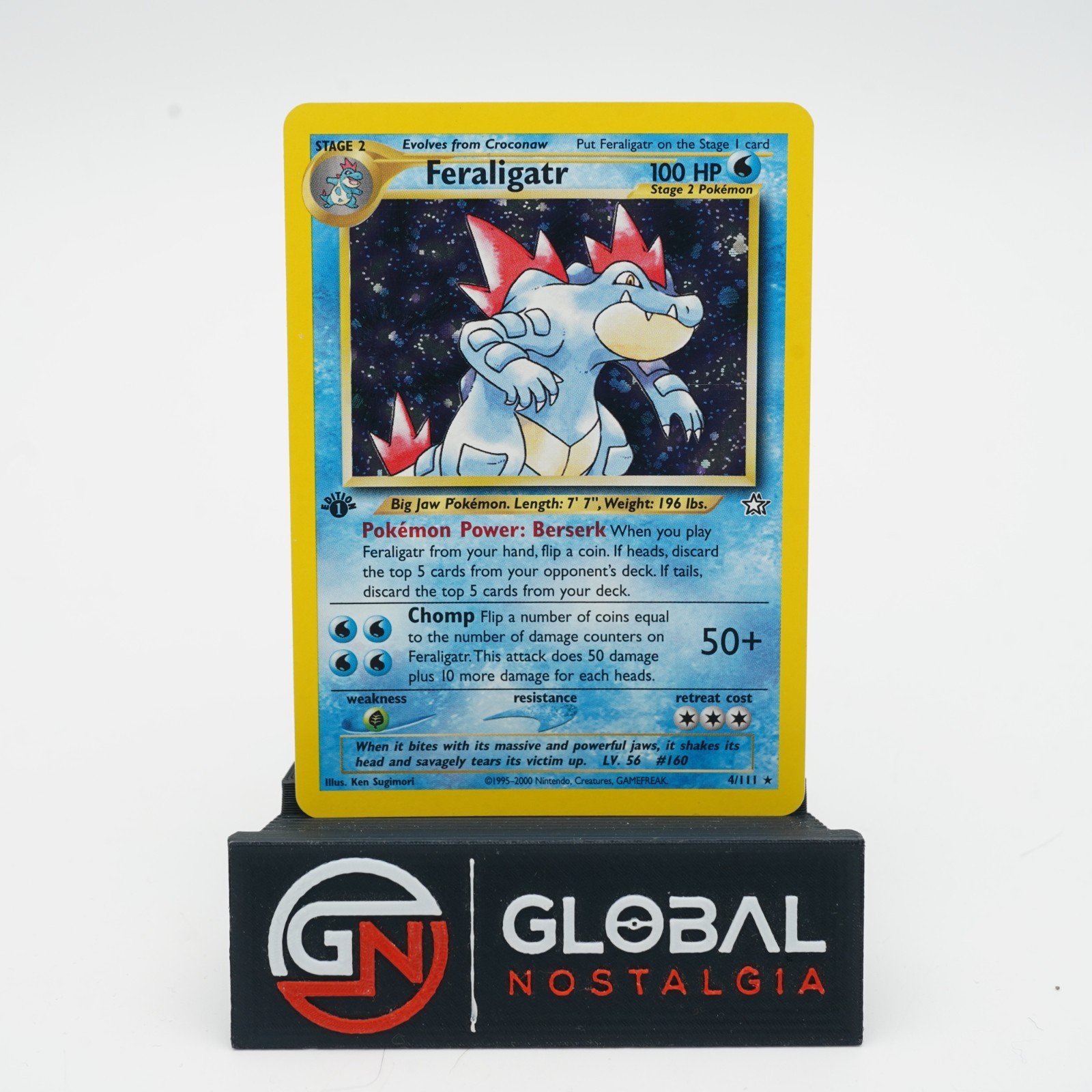 Feraligatr #4 1st Edition Neo Genesis Holo Rare Pokemon 2000 NM/M