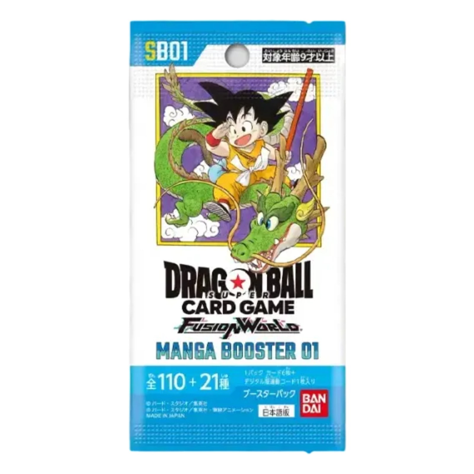 Dragon Ball Super Card Game Japanese Fusion World 6 Cards Manga Booster 01