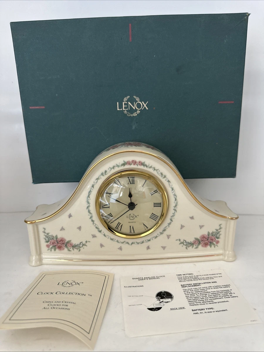 LENOX Clock Indiana Collectible Shelf, Mantel Clocks (1970-Now