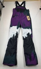 Burton Women  s Avalon Stretch Bib Forest Chalk Size Medium NWT
