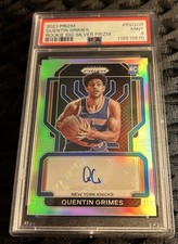 2021 Prizm Quentin Grimes RC Auto Silver Prizm PSA 9 