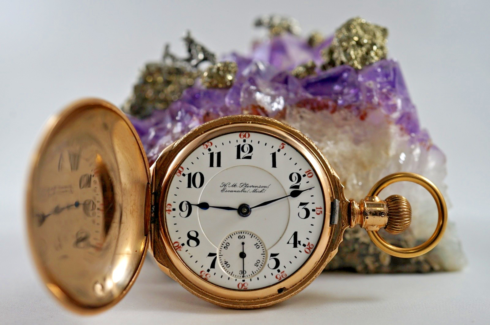 1904 Hamilton Box Hinge 14K Gold Filled Grade 927 17J 18S Pocket Watch Runs