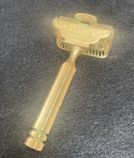 GEM Junior Brass Single Edge Safety Razor Ornate Handle Vintage