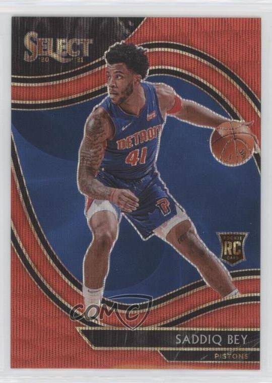 2020-21 Panini Select Courtside Red Wave Prizm Saddiq Bey #282 3h3