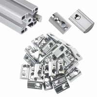 Nutensteine M8 60 StüCk T-Nutsteine Aluprofil 40X40 Kugel Nut Kohlenstoffstahl