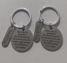 2 Thank You Key Chains