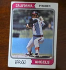 T.C.G. 1974 Nolan Ryan #20 California Angels Baseball Card Base Set