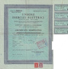 Unione Esercizi Elettrici Societa per Azioni - Sede in Roma, 1962