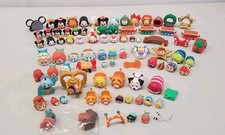 Disney Tsum Tsum Vinyl Figures Lot Of 66 Mickey Toy Story Aladdin Holiday Stands