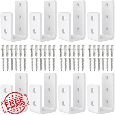 KOMOHOM 2x4 Door Barricade Brackets, 8 Pack