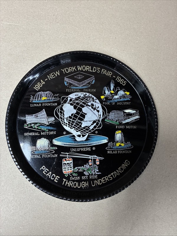 1964-65 New York World’s Fair Tray Peace Through Understanding U.S.Steel
