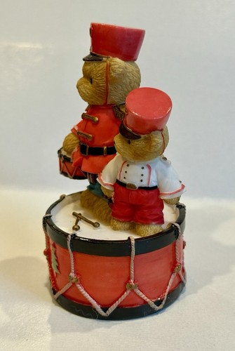 Cherished Teddies Drummer Boy Figurine Brock and Sheldon Avon - 2004 #0000919 - Picture 3 of 4