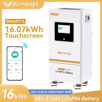 48V 314Ah Lithium Batterie LiFePO4 300Ah 16.07kWh Solar Akku PV Batteriespeicher