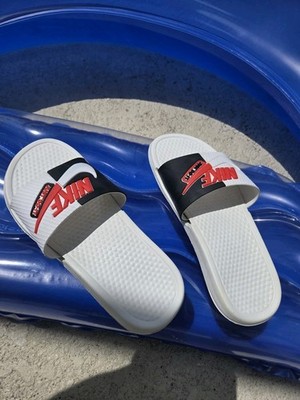 Nike Pre-owned Benassi JDI Men's Sandals Blk/White UK 44 See Measurements