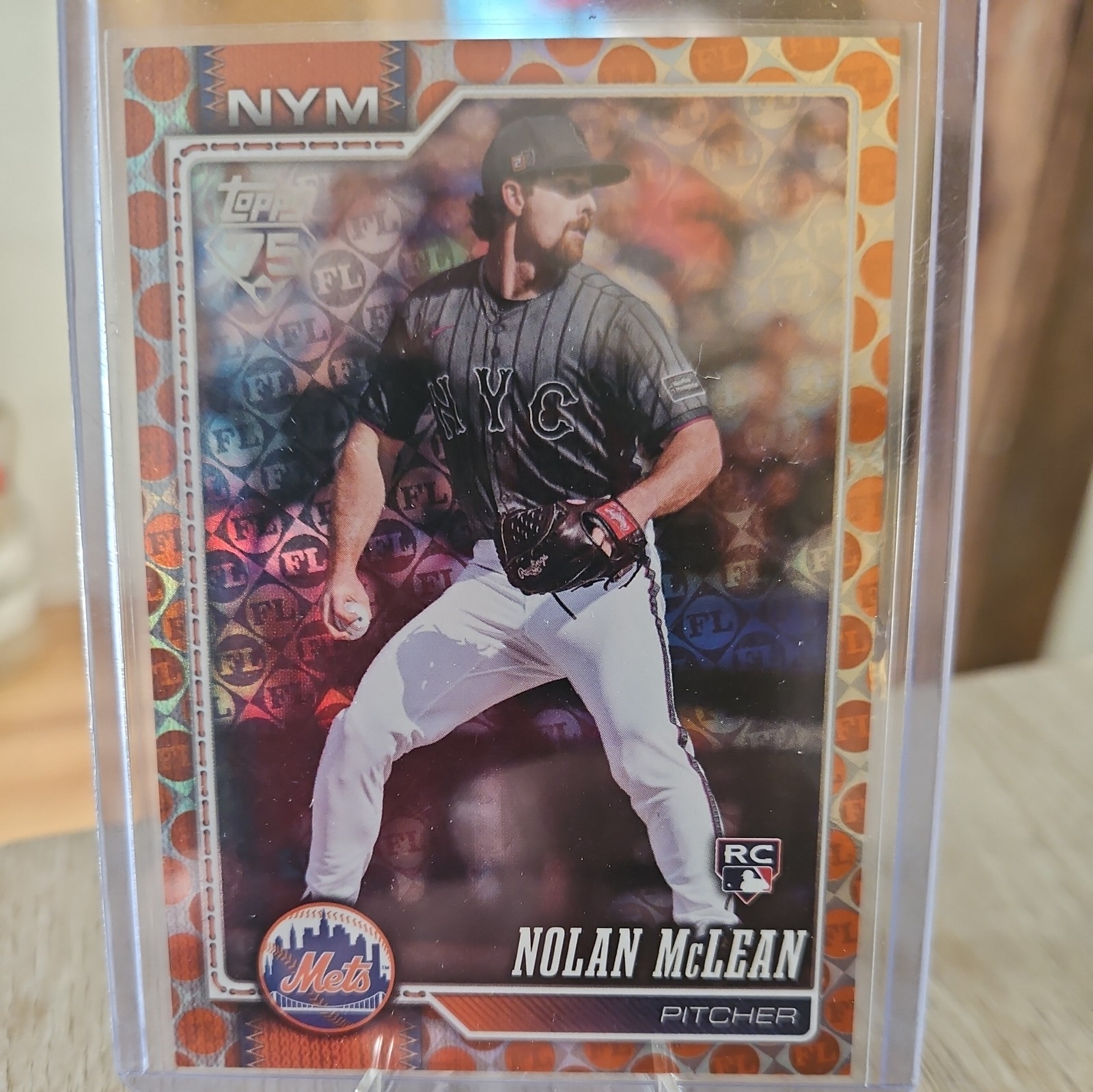 2026 Topps Series 1 - Nolan McLean #214 Spring Training Orange 17/25