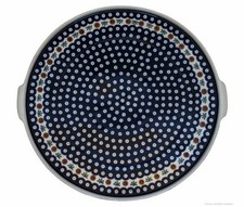 Original Bunzlauer Keramik XL Kuchenplatte / Aufschnittplatte Ø 40.0 cm Dekor 41