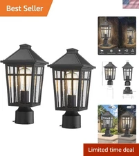 Elegant Backyard Post Lights, Waterproof Aluminum Design, 1000 Lumen Brightness
