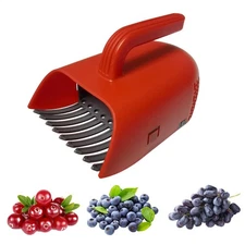 Plastic Berry Picker With Metallic Comb Blueberry Rake Scoop For Fruit Harvestin