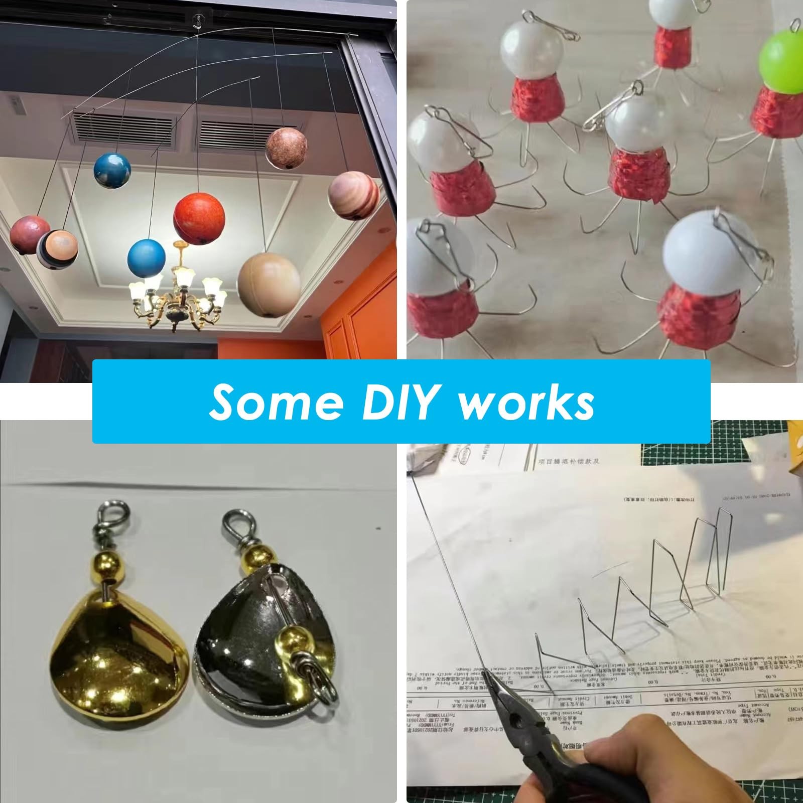 COYOUCO 50CM Stainless Steel Spring Wire Full Hard Straight Wire 0.2-2Mm Spri...