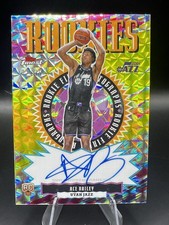 2025-26 Topps Finest Ace Bailey #RFA-AB Yellow Geometric Rookie RC Auto Jazz /35