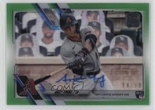 2021 Topps Clearly Authentic Auto Green 59/99 Andy Young #CAA-AY Auto 5cb