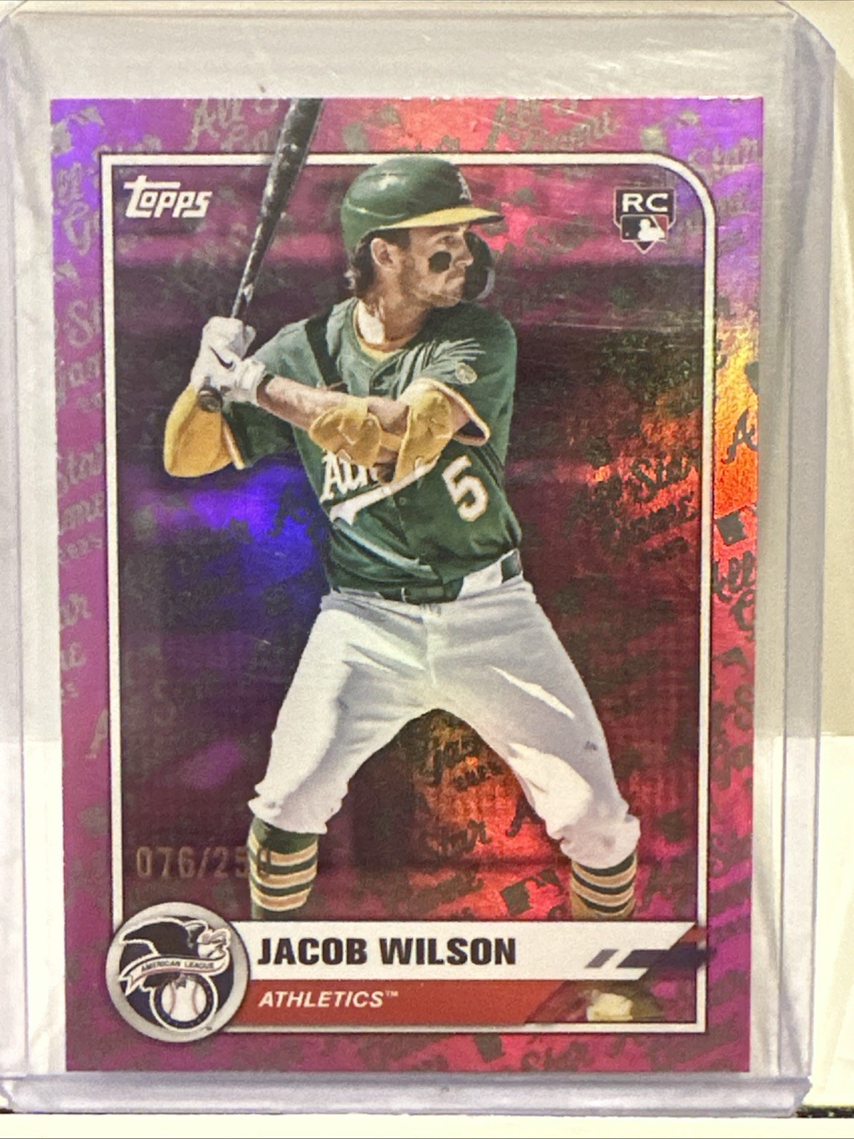 2025 Topps All-Star Game - Jacob Wilson, Jacob Wilson #77 Pink Foil /250 (RC)