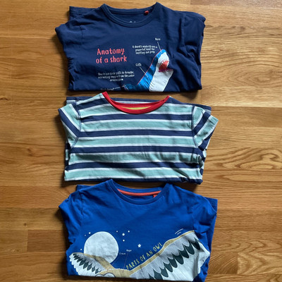 3 mini boden long sleeve tshirts size 8 134 cm