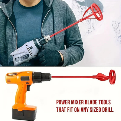 #ad 1Pc Hex Shaft Electric Drill Paint amp; Mortar Mixer Attachment $10.99