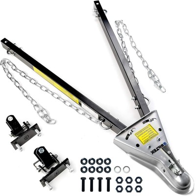 Biltek Adjustable Tow Bar for Boats, 5000 lbs Towing Capacity, Fits 2''Ball Hitch