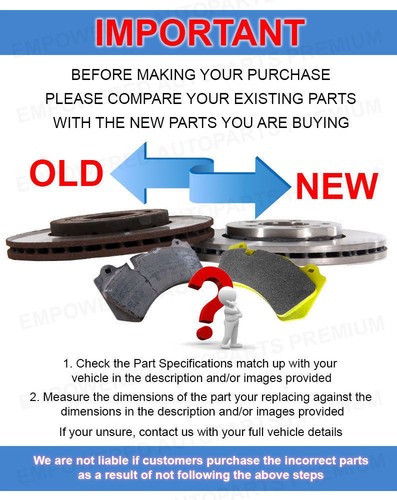 DIMPLED & SLOTTED FRONT BRAKE ROTORS FOR HOLDEN COMMODORE VZ SS V8 320MM RDA7058 - Picture 6 of 6