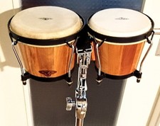 Latin Percussion CP by LP Traditional Bongos Dark Wood