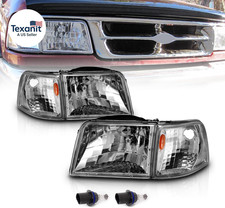 Replacement Halogen Headlights and Corner Set for 93-97 Ford Ranger Pickup Truck