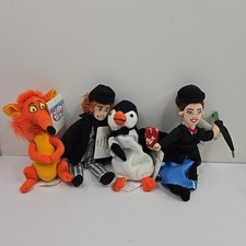 Set of 4 NWT Disney Mary Poppins Bean Bag Plush Mary Bert Penquin Fox