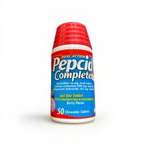Pepcid Complete Acid Reducer and Antacid with Berry Flavor - 50 Tablets