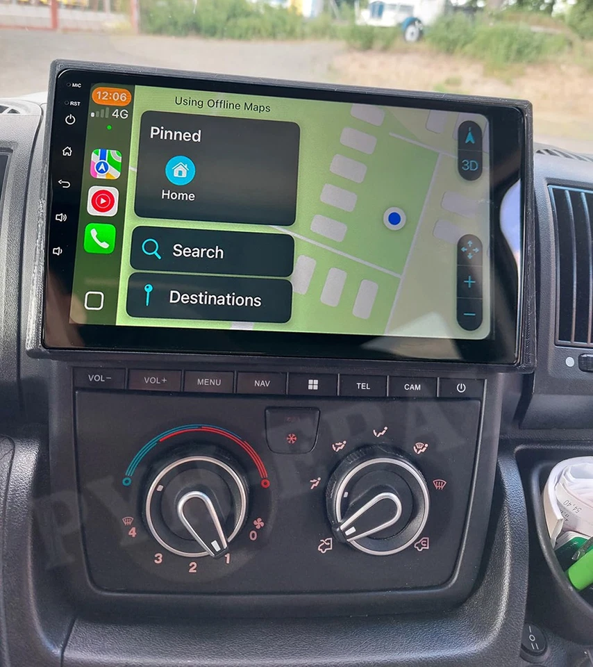 2+64GB Autoradio Android 15 Carplay Für Peugeot Boxer Fiat Ducato Citroen Jumper - Bild 4 von 4